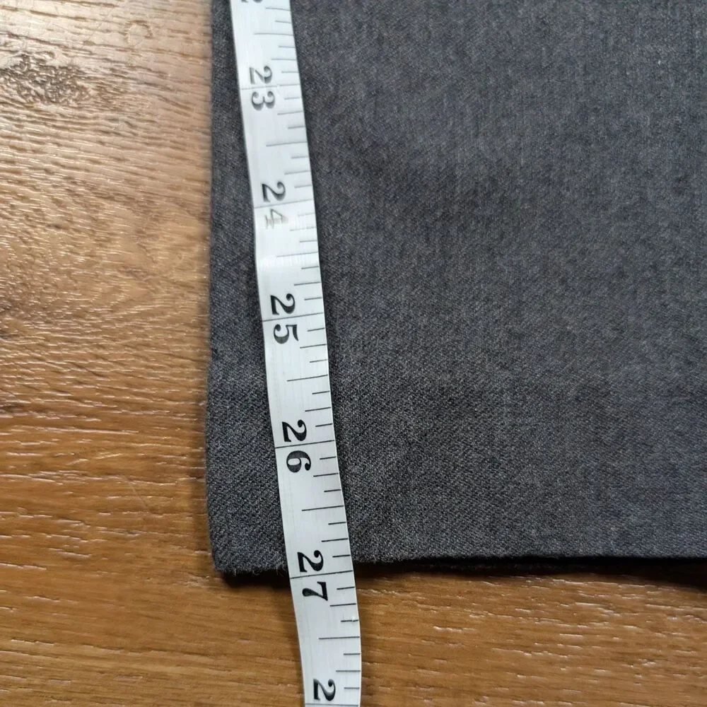 J.Crew Ludlow Dress Pants Mens 34x30(27) Gray Slim Fit Moon British Wool Blend